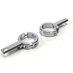 Kit for mounting DENALI lights on 39-49mm forks and frame (Chrome)
