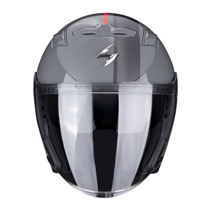 Scorpion EXO-230 SR Grey / Red motorcycle helmet