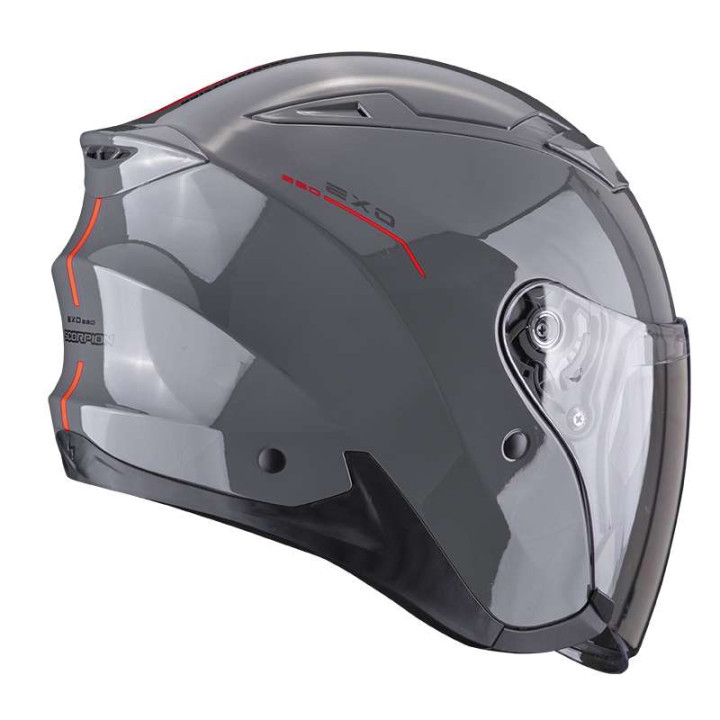 Scorpion EXO-230 SR Grey / Red motorcycle helmet