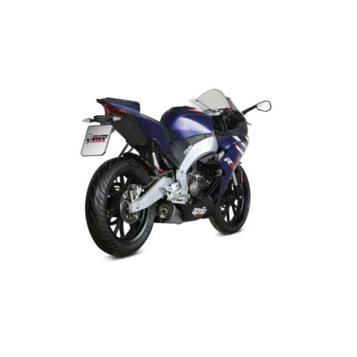 Ligne complète Mivv DELTA RACE Inox noir (A.018.LDRB) Aprilia RS125