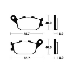 Brake plates Tecnium MA157