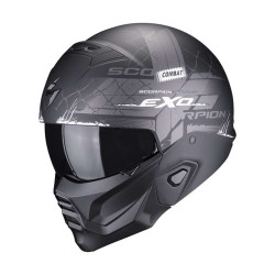 Casque Scorpion EXO-COMBAT II XENON Noir mat / Blanc