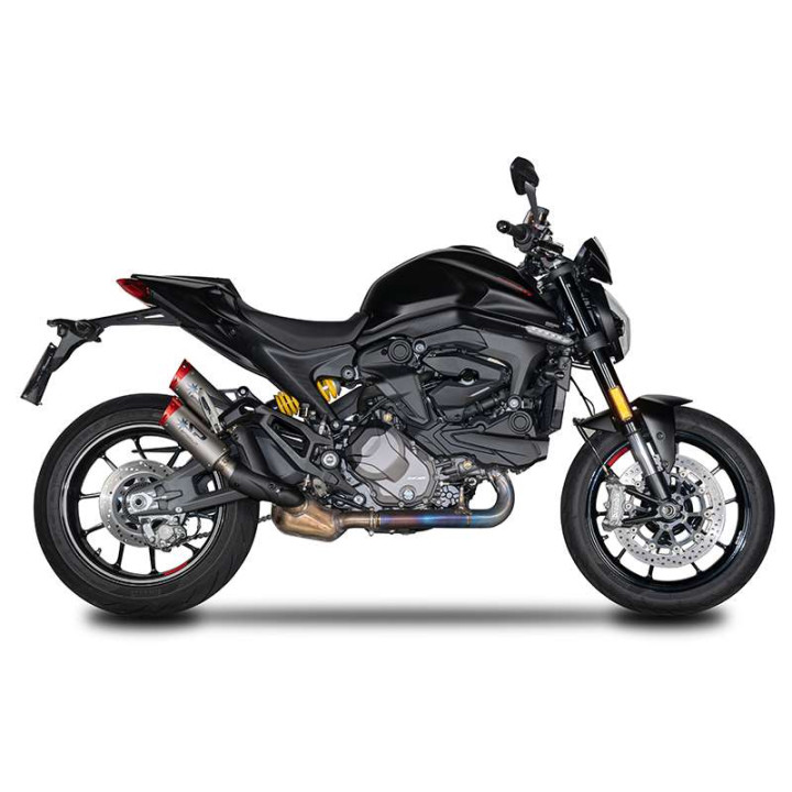 Silencieux homologué SPARK DYNO Titane/Rouge DUCATI MONSTER 937