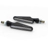 Clignotants moto séquentiels Barracuda SQB-LED BASIC Noir