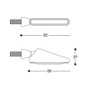 Clignotants moto séquentiels Barracuda SQB-LED BASIC Noir