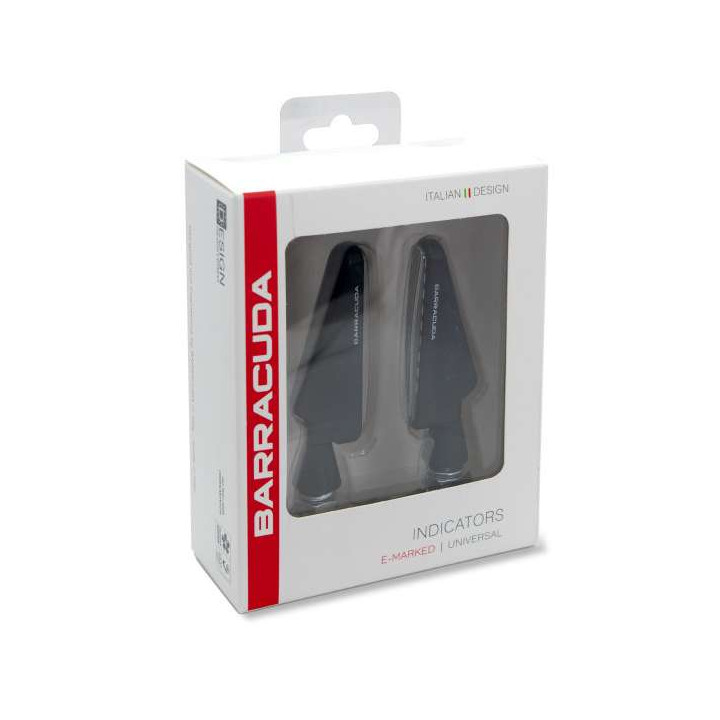 Clignotants moto séquentiels Barracuda SQB-LED BASIC Noir