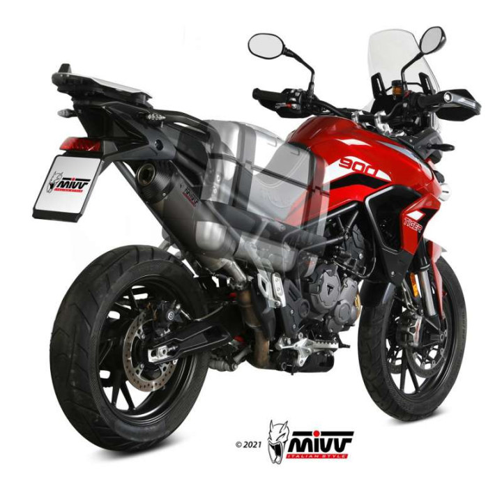 Mivv OVAL Titanium-approved muffler (T.018.LNC) TIGER 900