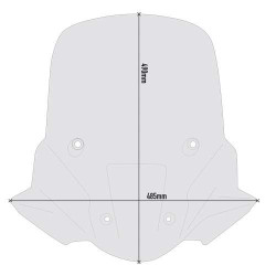 Givi smoke bubble +2.5cm (D6415S) Triumph TIGER 900 20- 2