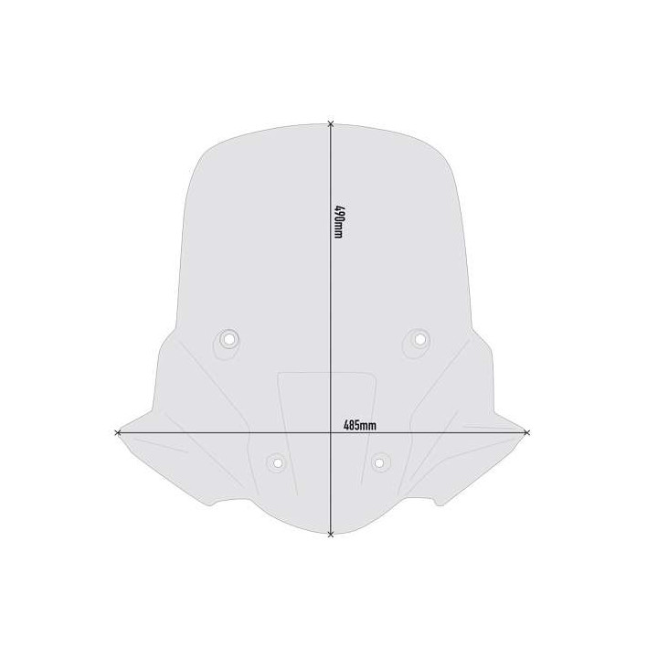 Givi smoke bubble +2.5cm (D6415S) Triumph TIGER 900 20-