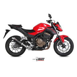 Mivv GP approved mufflers Inox black Honda CB500F 16-18 2