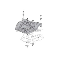 SW-Motech ALU RACK adapter plate for Givi/Kappa MONOKEY top case