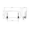 Puig 20763 multi adjustable universal spoiler (300x130mm) 2.0 with hole