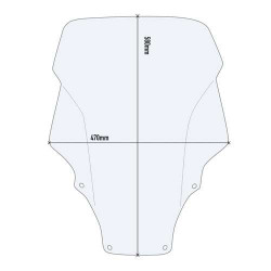 Givi clear bubble (D1187ST) Honda Forza 350 2