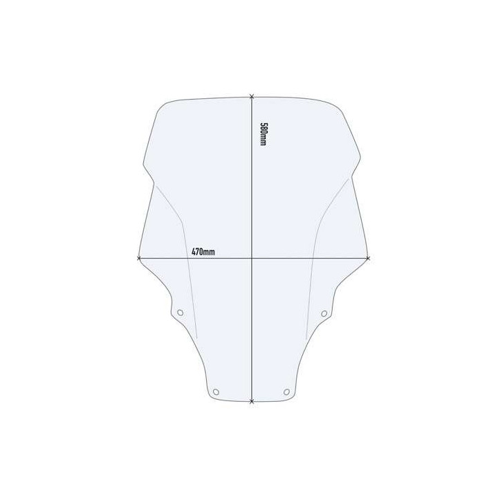 Bulle incolore Givi D1187ST Honda 125-350 Forza 2023-2026