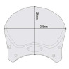Saute-vent Givi CAFÉ RACER Noir 100ALB (sans kit de fixation)