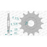 AFAM 14 teeth not 520 type 22310 Suzuki GW 250 Inazuma