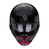 Casque Scorpion COVERT-X TANKER NOIR / ROUGE