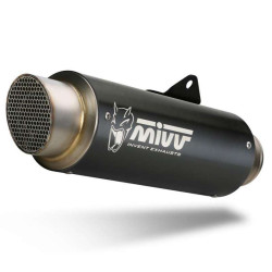 Ligne complète Mivv GP PRO Inox noir (K.044.LXBP) Kawasaki Z650