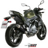 Ligne complète Mivv GP PRO Inox noir (K.044.LXBP) Kawasaki Z650