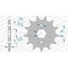 Pignon AFAM 14 dents pas 520 type 20203 Honda MTX 125 R