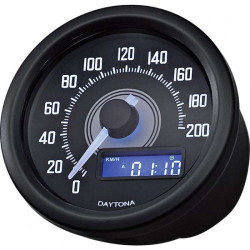 Compteur vintage leds Daytona DARK VELONA 200 Km/h