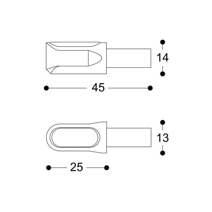 Clignotants moto leds Barracuda M-LED B-LUX 