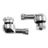 Bihr aluminium angled valves 11.3mm silver