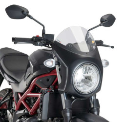 Bulle + carénage rétro Puig Noir (3169) Suzuki SV650 16-