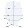 Bulle incolore Givi 58 x 44-5 cm D1166ST Honda Forza 125-300 2019-2020