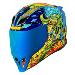 Icon AIRFLITE BUGOID BLITZ BLUE motorcycle helmet