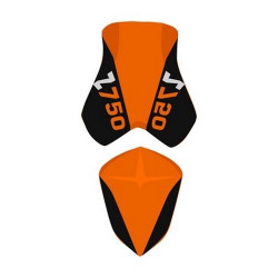 Housse de selle Bagster (2192J) Orange/Noir/Lettres Orange Kawasaki Z750 08