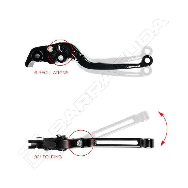 Barracuda brake and clutch levers Honda CB500F/X CBR500R