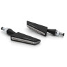 Clignotants moto séquentiels Barracuda SQ-LED B-LUX Noir