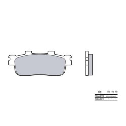 Ceramic front/rear brake pads BREMBO 07069CC