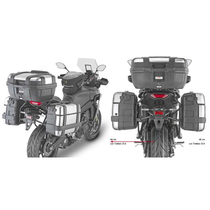 Support valises Givi MONOKEY PLO2159MK Yamaha Tracer 9 Tracer 9 GT Tracer 9 GT 2021-2024