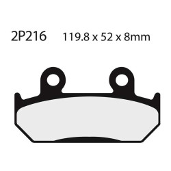 Semi-metal brake pads Nissin 2P216 NS