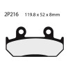 Plaquettes de frein semi-metal Nissin 2P216 NS
