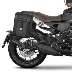Shad SR38 BLACK pannier kit + spacers (M0SM62SR) SEIMMEZZO 650 SCR/STR