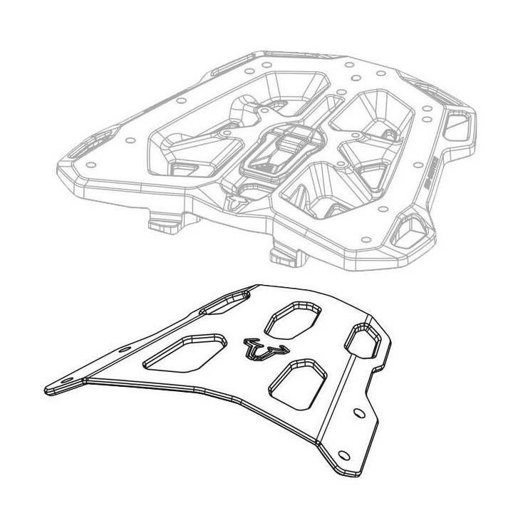 Support top case SW-Motech STREET RACK KTM 690 ENDURO / R / SMC R