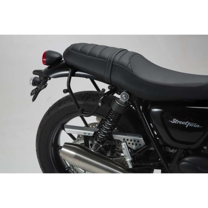 Sacoches cavalières SW-Motech LEGEND GEAR LC1 + écarteurs SLC Triumph STREET TWIN