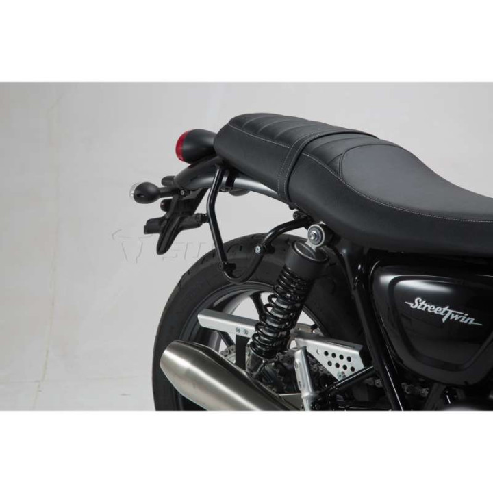 Sacoches cavalières SW-Motech LEGEND GEAR LC1 + écarteurs SLC Triumph STREET TWIN