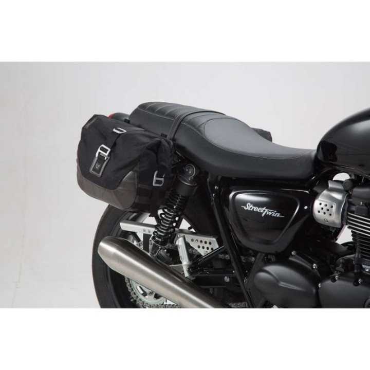 Sacoches cavalières SW-Motech LEGEND GEAR LC1 + écarteurs SLC Triumph STREET TWIN