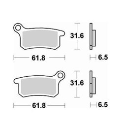 Plaquettes de frein sinter BRAKING 873CM44