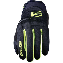 Five GLOBE EVO Gloves Black / Fluorescent yellow