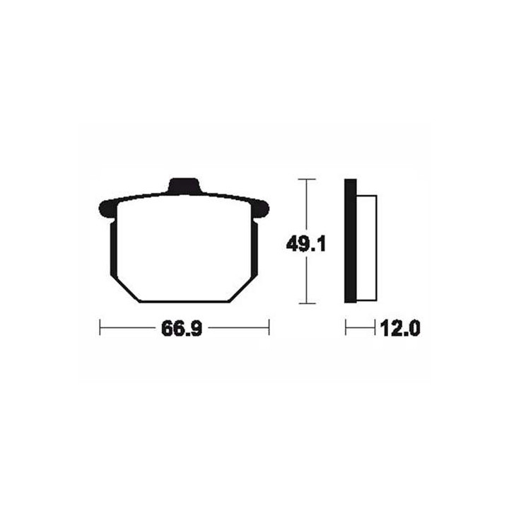 BENDIX MA8 organic brake pads