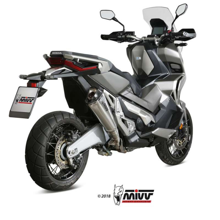 Silencieux Homologué Mivv DELTA RACE Inox (H.066.LDRX) Honda X-ADV 750