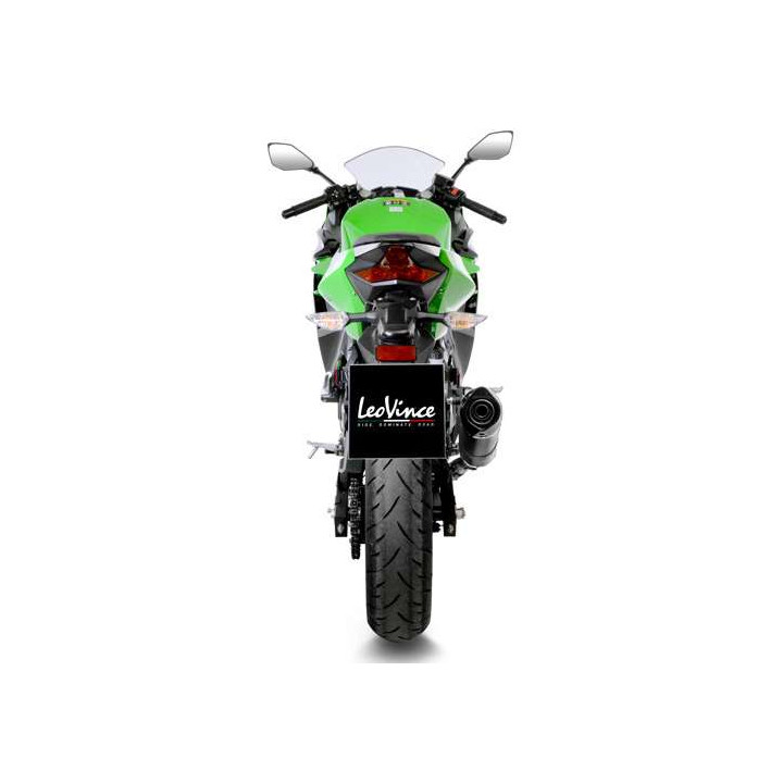 Approved muffler LeoVince LV ONE EVO carbon (14260E) Kawasaki Ninja 400 18-