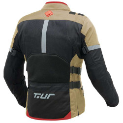 T.UR TRANSFER HYDROSCUD motorcycle jacket Black/Sand 2