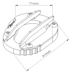 Puig side stand extension 20459N Triumph TIGER 900 2
