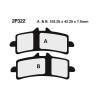 Brake pads racing Nissin 2P322 ST